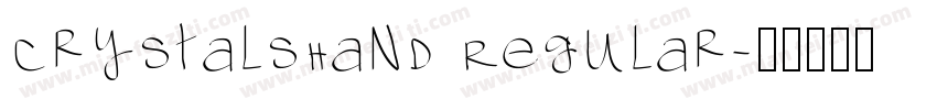 CrystalsHand Regular字体转换